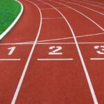 track and field; track